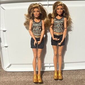 wwe Carmella Dolls with Gold Shoes